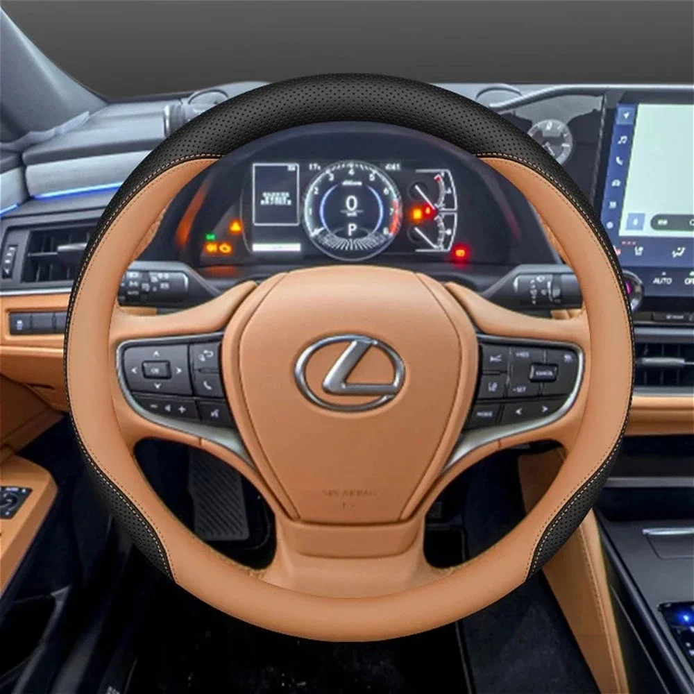 Leather Car Steering Wheel Cover for Lexus ES IS NX RX GX ES200 ES300h Es350h Rx350 Rx500h Nx350h Nx450h Accessories 2025 2026