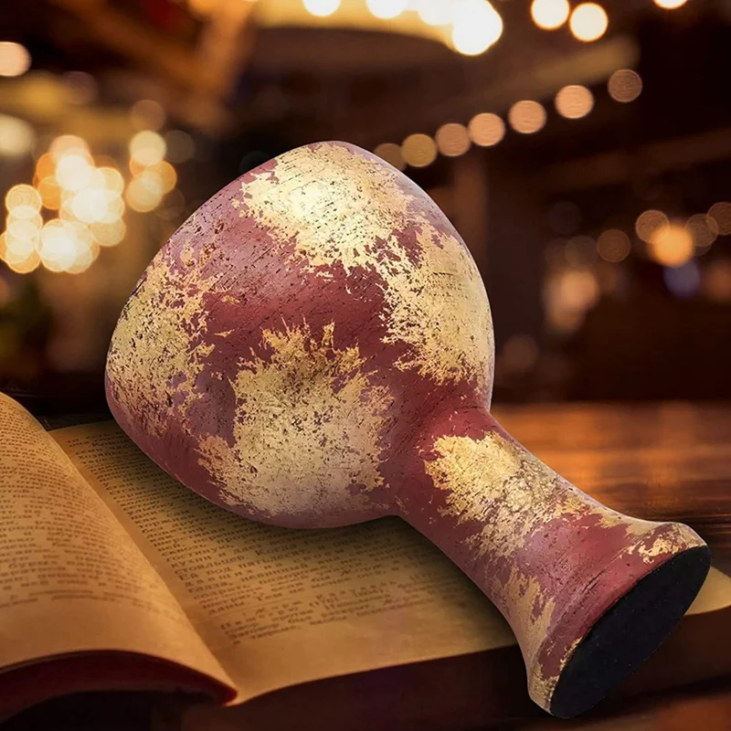 إنديانا كأس الكأس المقدس جونز الحرف اليدوية ، نسخة طبق الأصل الراتنج ، دعامة تأثيري للهالوين ، الكأس الرجعية