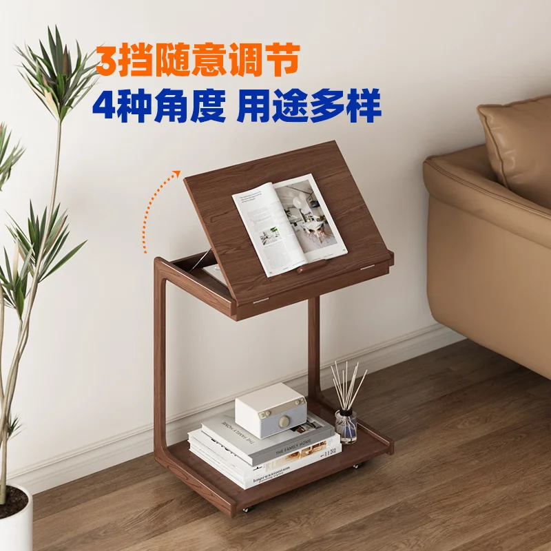 

Sofa side table Solid wood small table Simple coffee Movable square table Internet celebrity Multifunctional corner