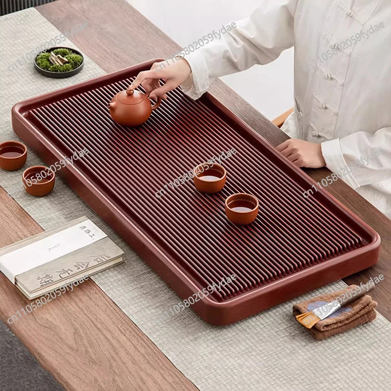 Luxury Wooden Tea Tray Accessories Pot Drainage Drip Valet Tea Tray Decorative Kitchen Living Room Bandeja