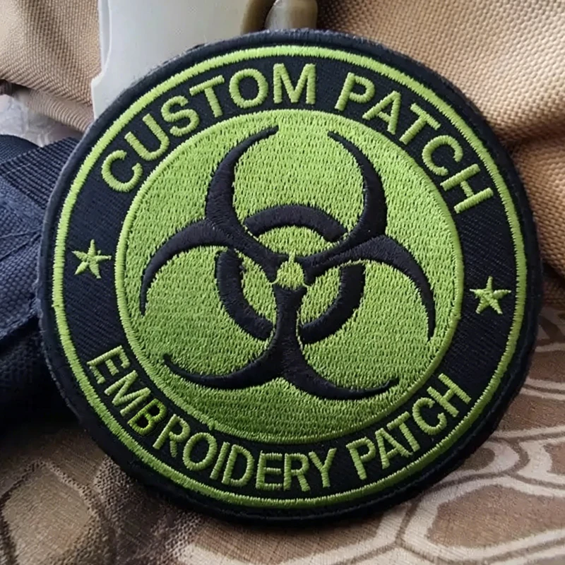 Écussons brodés personnalisés, écussons thermocollants personnalisés, écussons à scratch pour l'armée, logo d'équipe ou de groupe, écusson personnalisé pour vêtements