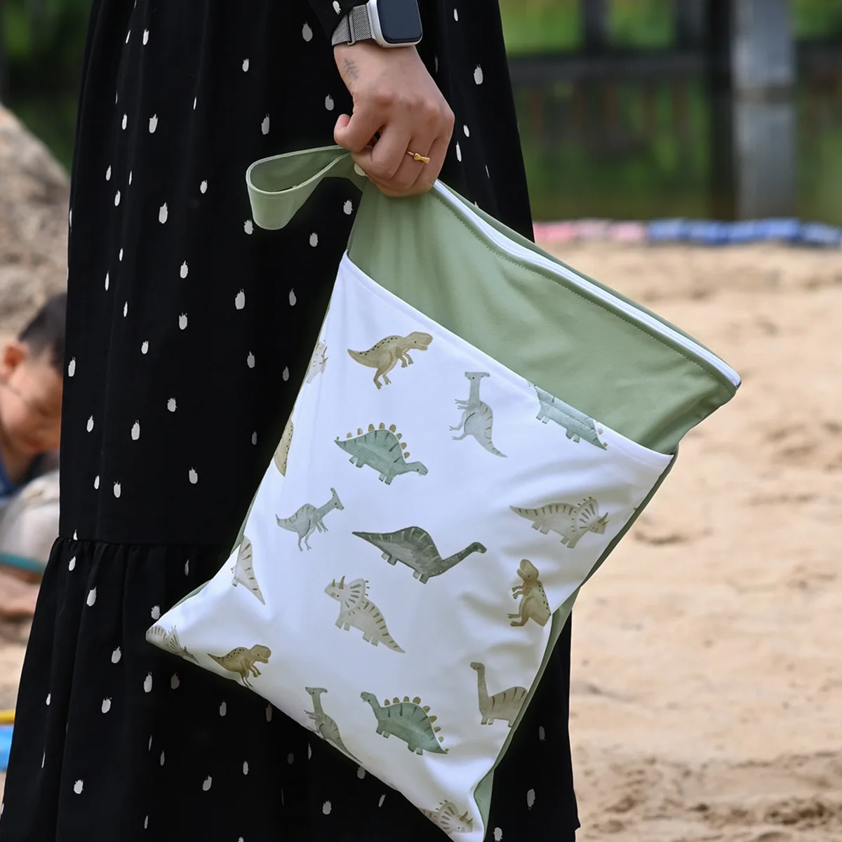 1 قطعة 30*40 سنتيمتر الطفل السفر حقيبة التخزين عربة طفل حقيبة للحمل حفاضات الجافة/الرطبة حقيبة مقاوم للماء القماش حفاضات حقيبة اليوغا حقيبة التخزين