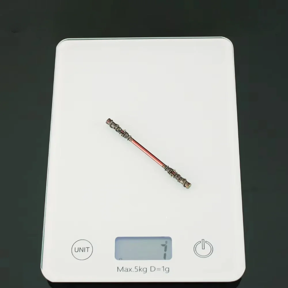 9cm/3.54in hitam mitos: Wukong Mini At-Will Gold-banded staf monyet pedang Model senjata semua logam kerajinan koleksi mainan hadiah
