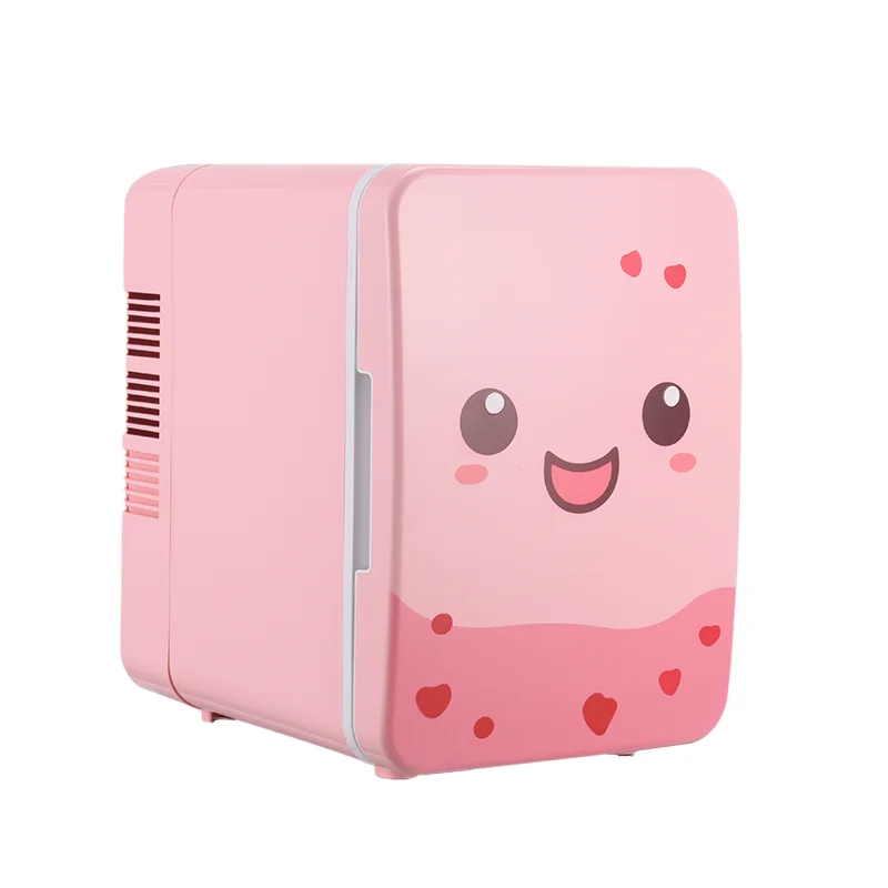 ตู้เย็นขนาดเล็ก Beauty สีชมพู 4 ลิตร ผลิตภัณฑ์บํารุงผิว แต่งหน้า ที่เก็บผลิตภัณฑ์