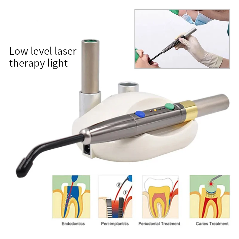 F3WW PAD Sistema laser a diodi dentali Penna laser wireless Disinfezione fotoattivata Tessuti morbidi Perio Endo