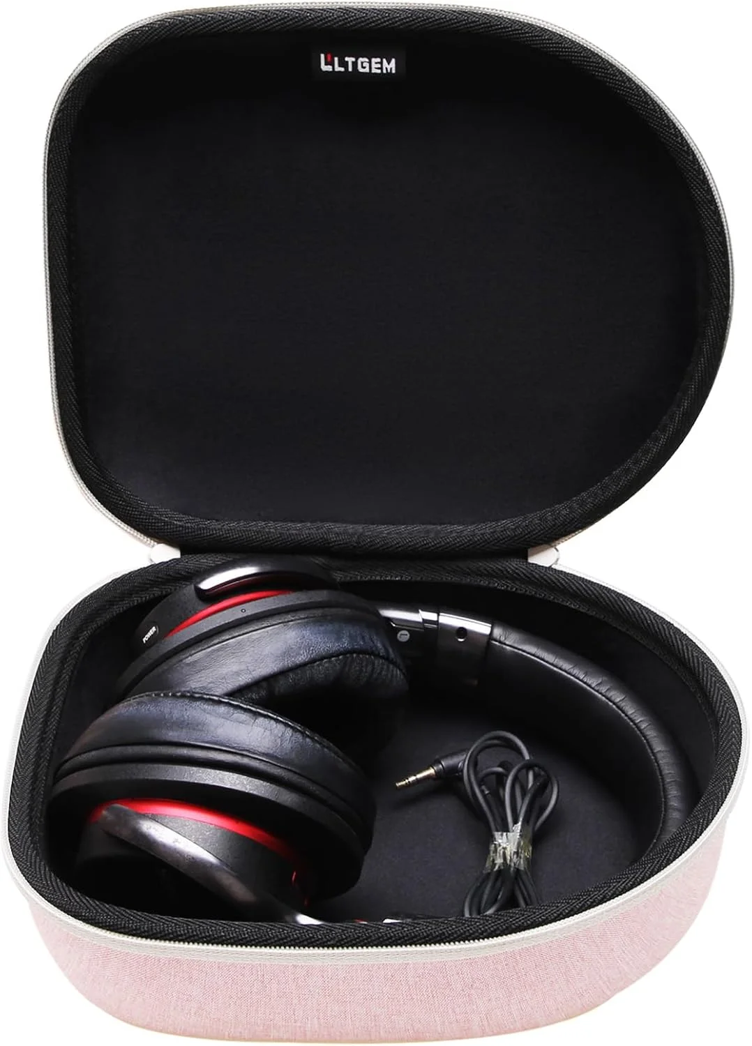 

Чехол для наушников, совместимый с JBL, Beats, Sony, Logitech, Jabra, Bose, Audio-Technica, Sennheiser, розовый+черный