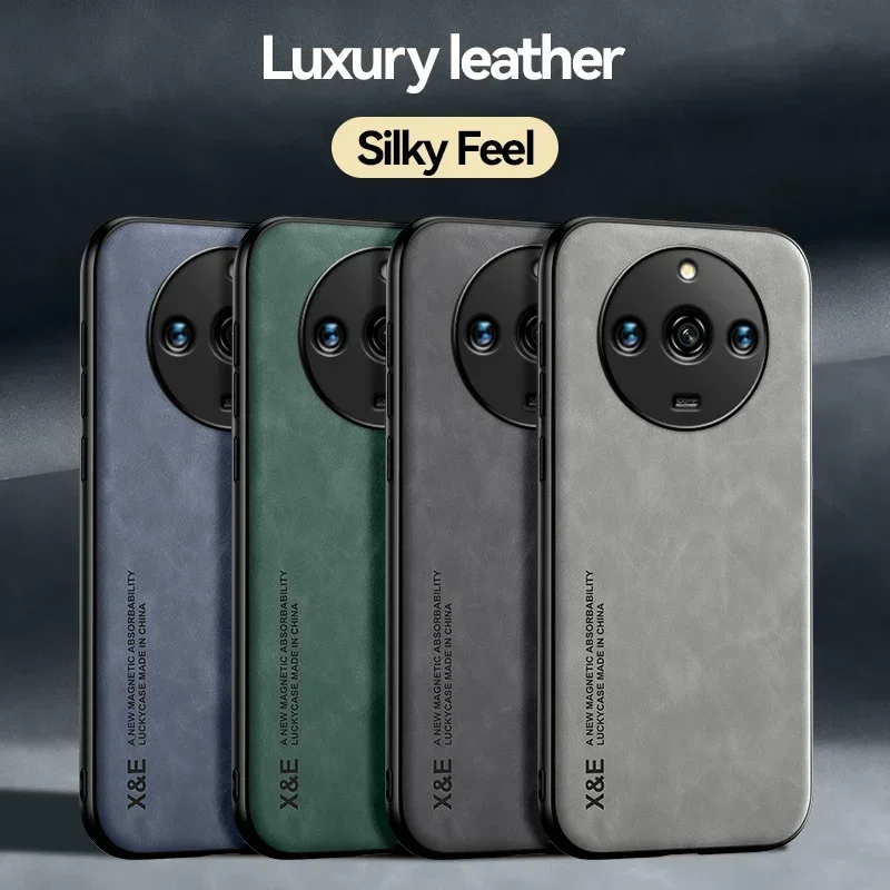 Funda de teléfono de hoja de hierro integrada para Realme GT 6T 7 Pro Narzo 60x70 Pro 5G N53 N55 N63 protección de lente fundas suaves de silicona