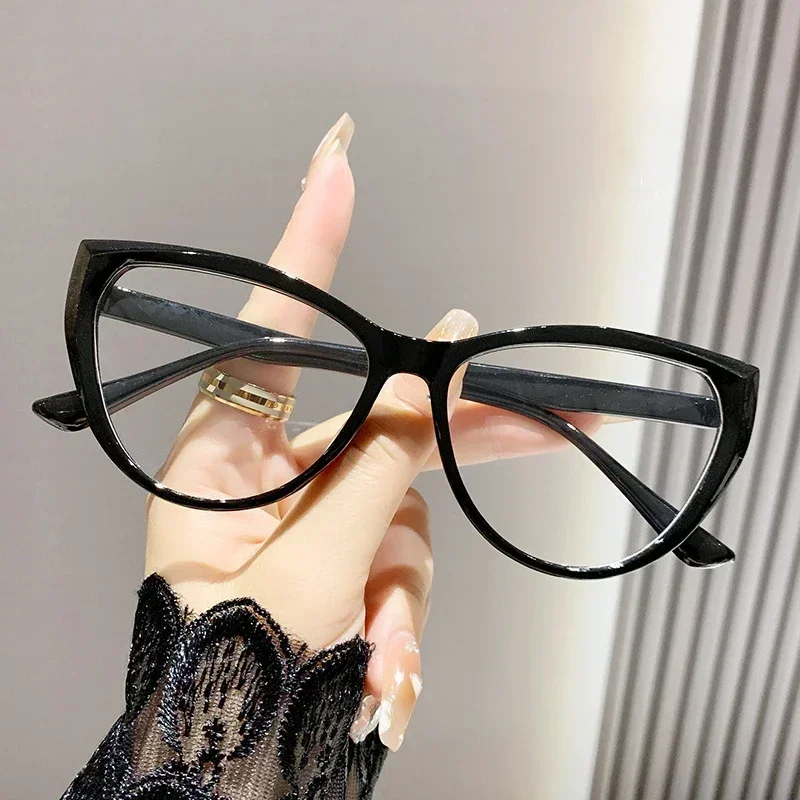 Women Fashion Cat Eye Myopia Glasses Trendy New Clear Lens Eyeglasses for Men Ladies Retro Minus Diopter Eyewear 0-1.0-4.0