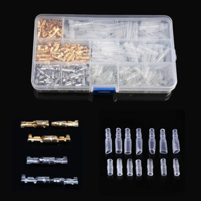 Tin Wire Terminals Motorcycle Brass Male&Female Connectors 400PCS Autos 3.9mm Popular Accessories High Quality Hot