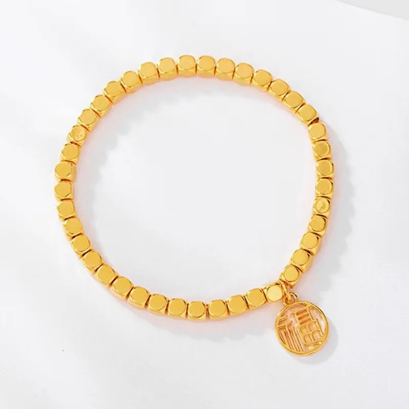 9999 real gold 24K Naf bracelet. Fortune bracelet