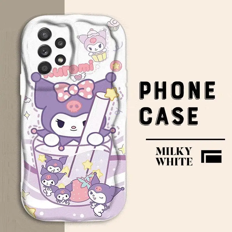 Carino Kuromi Cinnamoroll per Samsung Galaxy A55 A35 A15 A73 A72 A54 A53 A52 A33 A34 A42 A32 A24 A23 A22 A14 A13 A12 5G cassa del telefono