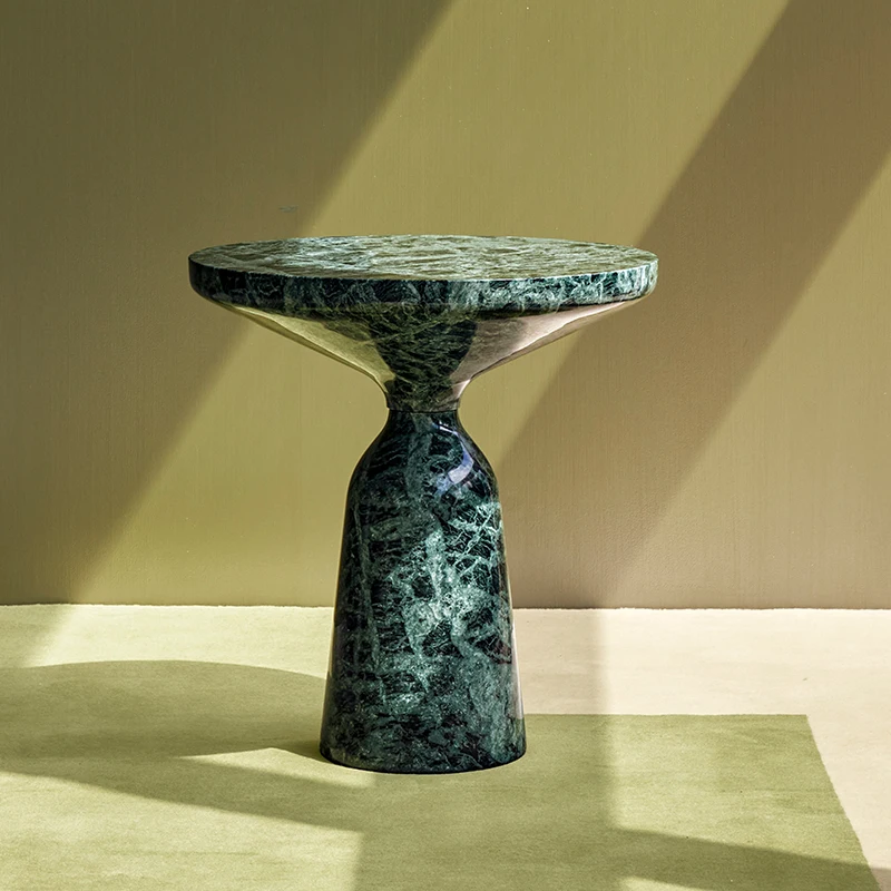 luxury marble texture coffee tables fashionable green marble effect side table for living room modern