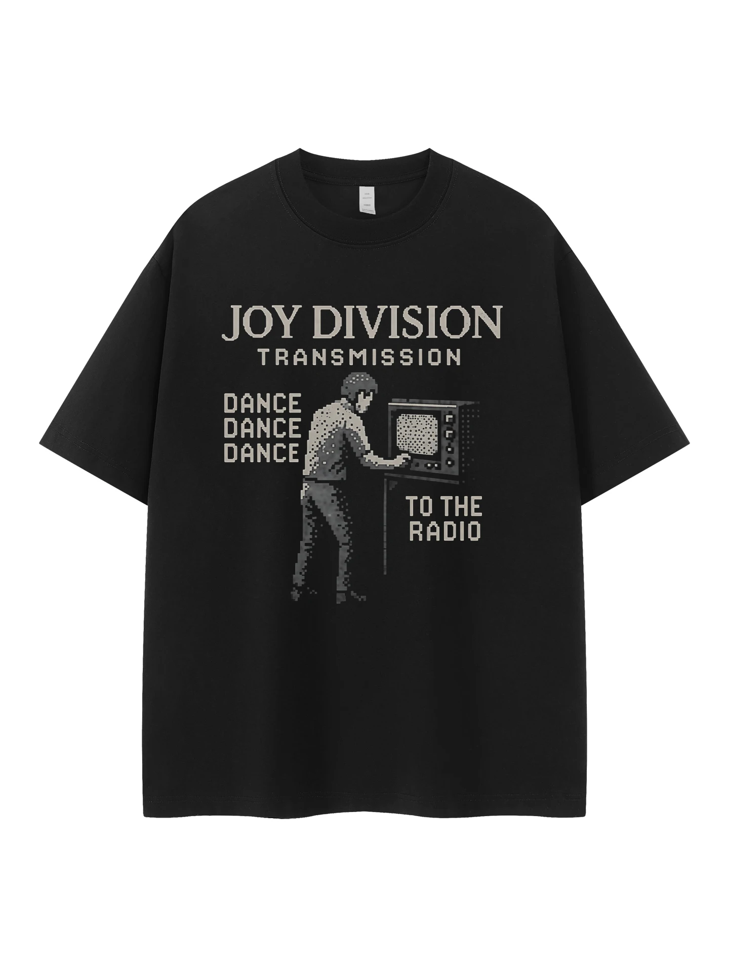 Joy Division Band Vintage American Streetwear Loose Fit round Neck Short Sleeve T-Shirt Pure Cotton Music Rock Printed Casual...