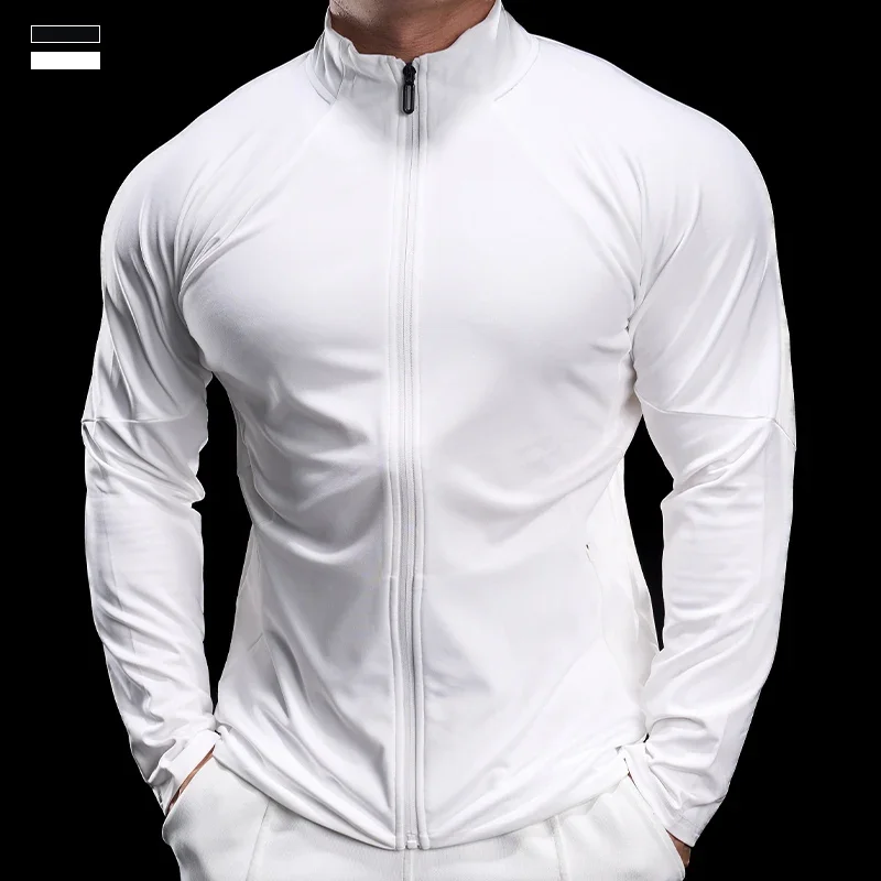 

Men's Running Training Elastic Coat Outdoor Cycling Sweatshirt Dry Fit Breathable Compression Tops Gym Tights Jacket