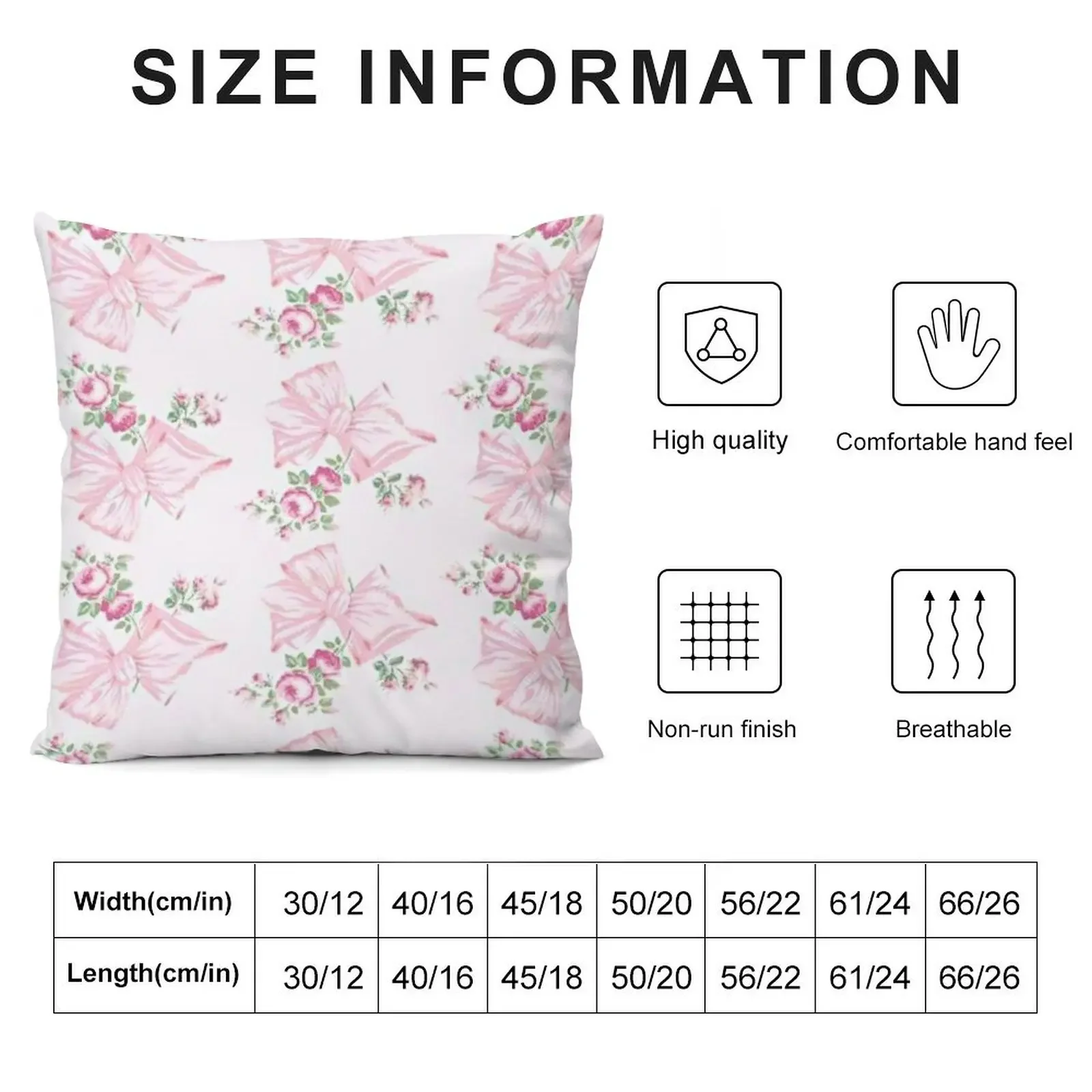 Coquette floral bow pattern Throw Pillow Cushions For Children Cushion Covers For Living Room Embroidered Cushion Cover pillow