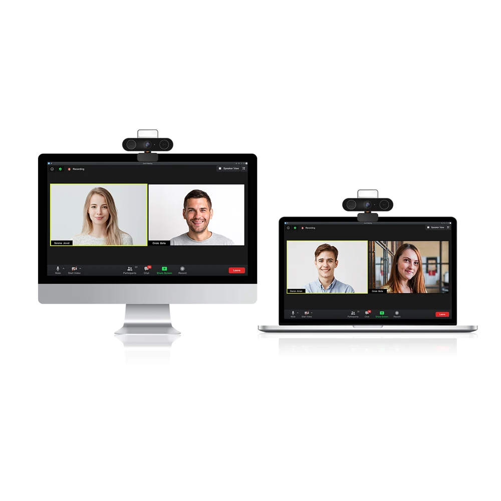 

2K Ringlight Webcam USB 3in1 1080p hd Meeting Auto Tracking Video Conference Cameras Suppliers