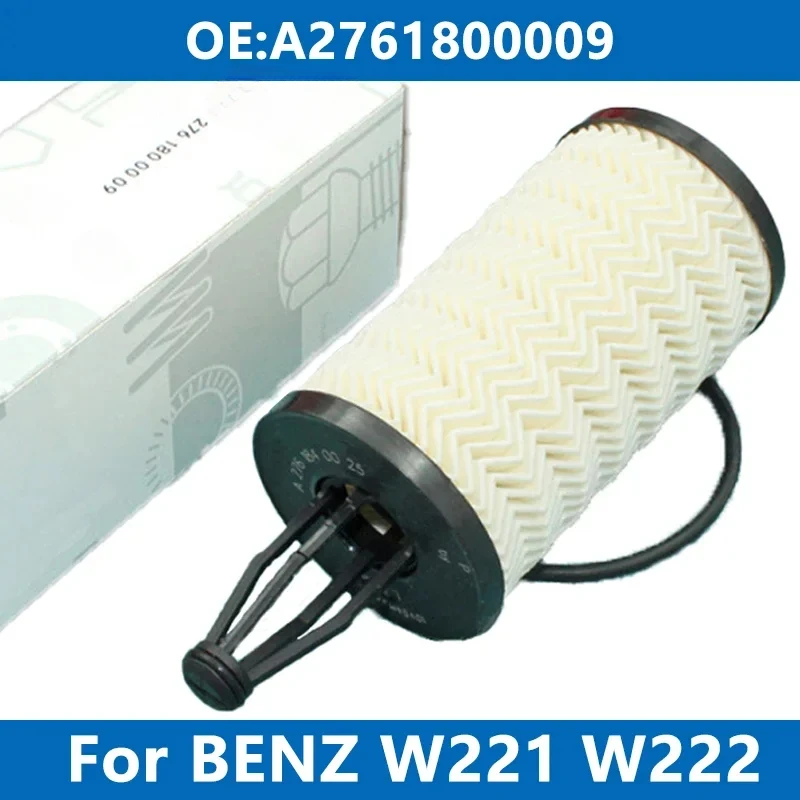 Car Oil Filter Kit A2761800009 For Mercedes Benz W204 W212 W221 W222 C300 C350 E300 C43 E43 AMG S320 S350 CLS GLK/C/E/S Engine