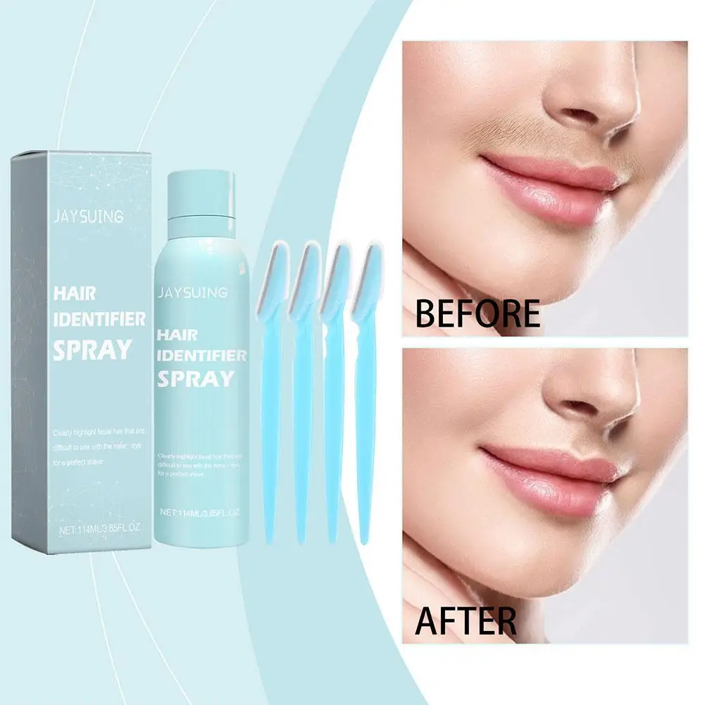 Haar Identificatie Spray Dermaplaning Spray Poeder Voor Gezichtshaar, Hydratatie En Huidverzorging Dermaplaner Spray Voor Face Shav S5p8