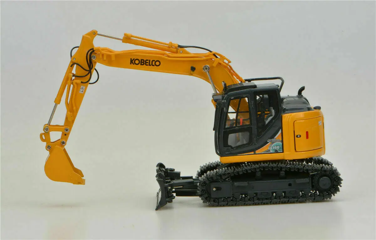 Kobelco ED160BR-5 Ultra Small Round Excavator Yellow 1:50 Scale DieCast Model