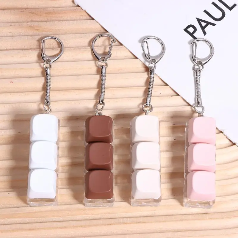 3 Keys Keyboard Anti-stress Toy Mechanical Keyboard Keycaps Keychain Decompression Keyring Gift Fingertip Key Cap Pendant