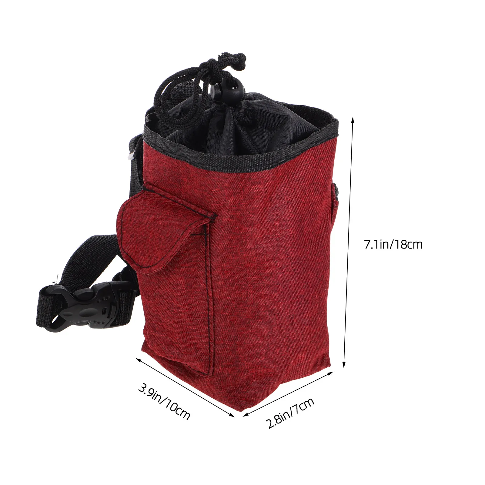 Large Chalk Bag Climbing Chalk Bucket Bouldering Rock Climbing Gear Adjustable Closure Gym Training Storage Pockets