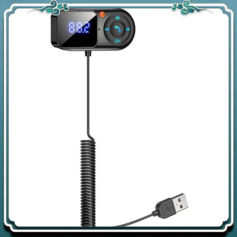 

ABTU-Wireless Bluetooth 5.0 FM Transmitter Car Mp3 Player Handsfree Car Kit LCD Aux Audio USB Charge PD18W FM Modulat