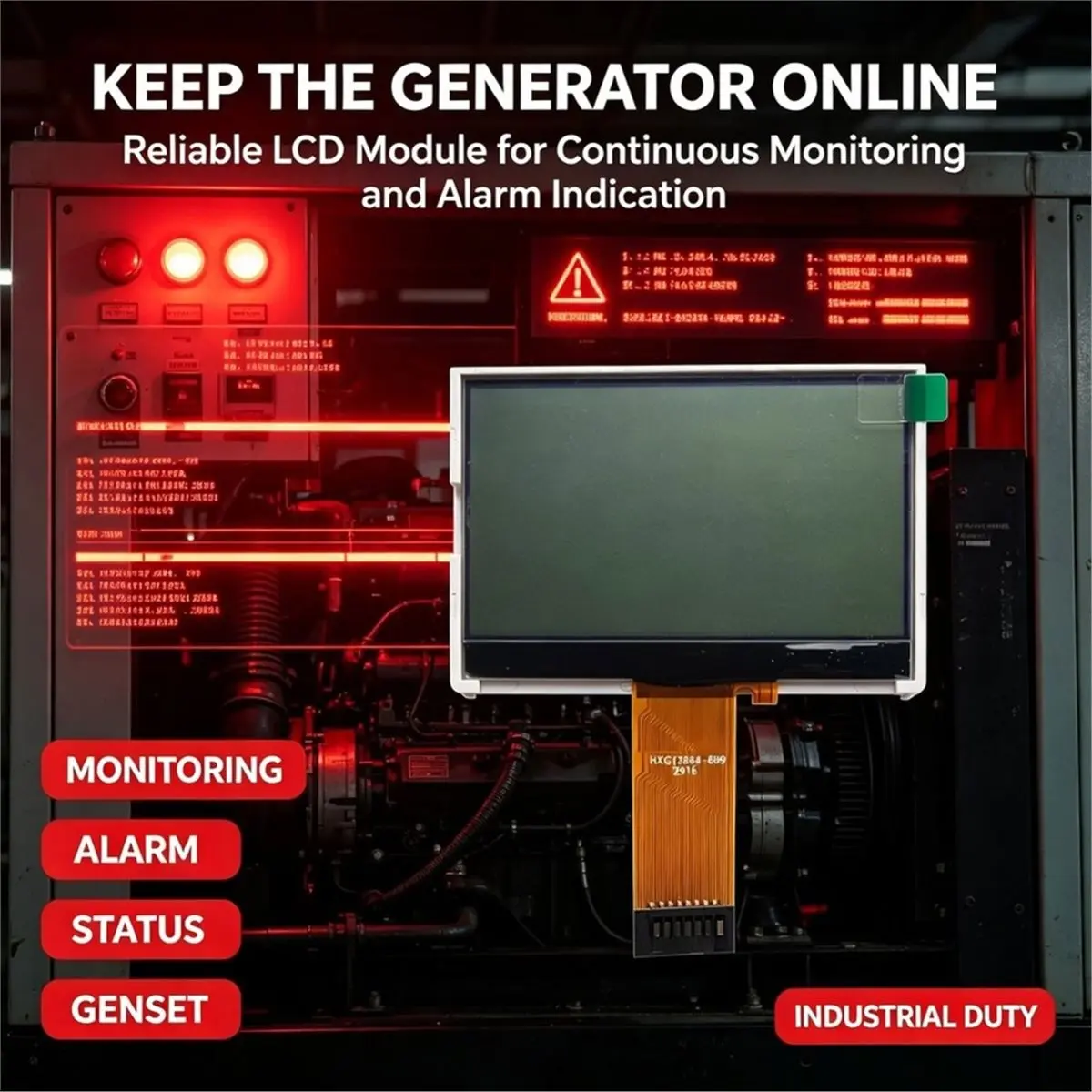 12864 3.14in LCD Display DOT Matrix Graphic Replacement Screen for Controller D500MK3 D300MK3 Generator