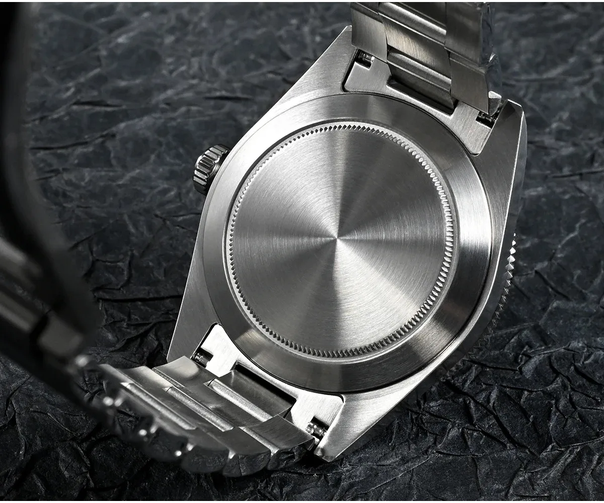 San Martin Men GMT Watch 39mm Automatic Mechanical Wristwatch Diver 10ATM Luminous Sapphire Bidirectional Aluminum Bezel NH34