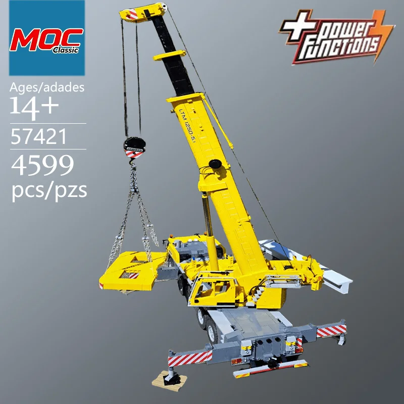 Specially Customized MOC LTM 1250 Crane Technic Model - Trendy Educational Toys - Fun Building Game Set Holiday gifts