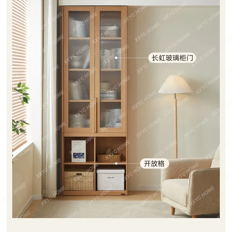 XX  modular combination bookcase living room study whole wall integrated bookcase with glass door