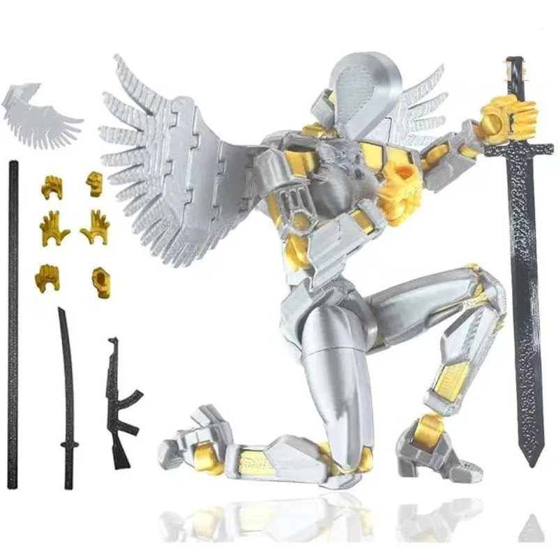 Lucky 13 Figure Toys Dummy 3D Printed Movable Shapeshift Robot Action Figuras DIY Mannequin Decompression Toys For Boy Gifts