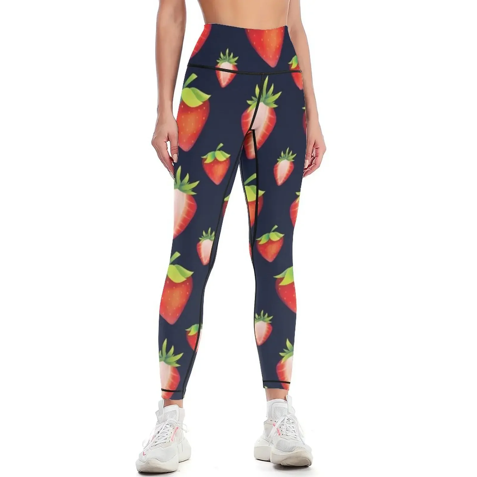 

Strawberry Assembly Leggings Leginsy push up Clothing fitness Sports pants woman Womens Leggings