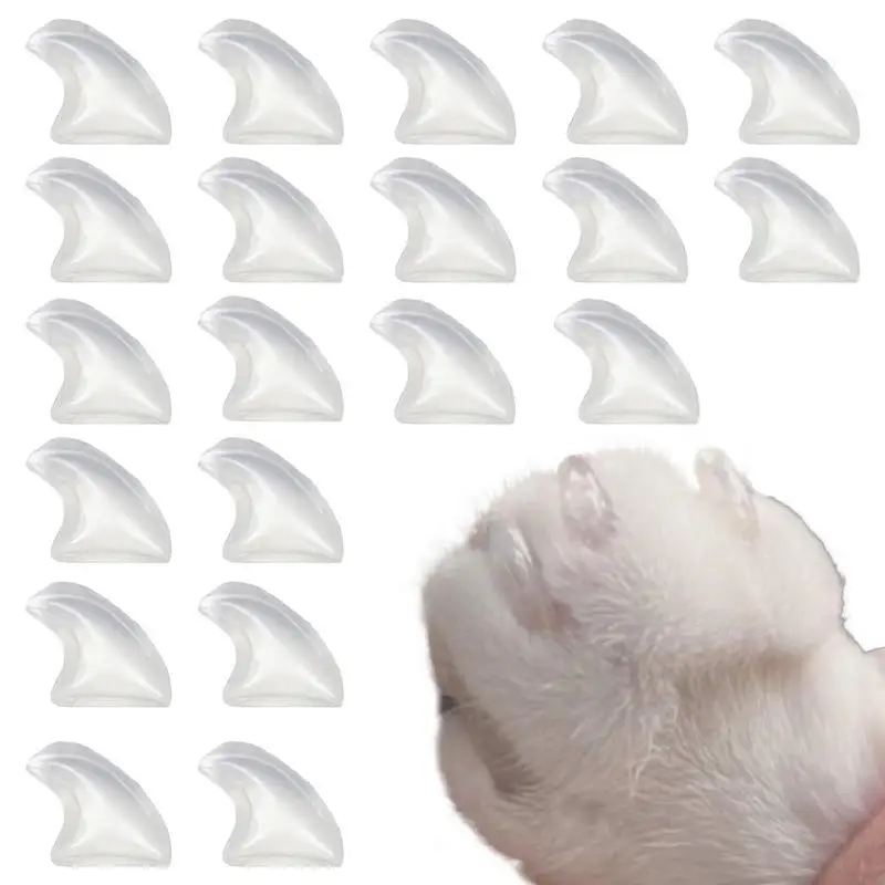 Lovely 20pcs Soft Cat Nail Caps Anti-Scratch dog Nail Covers Pet Claw Paws Nail Protector Comfortable Nail Tips pet supplies