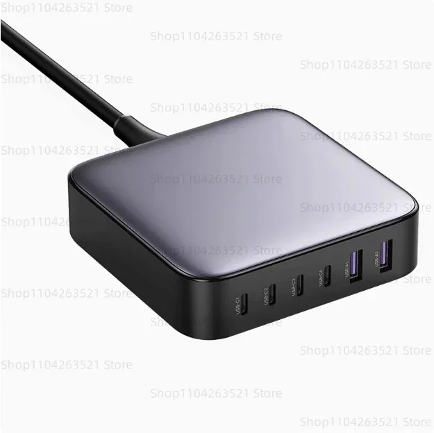 Adattatori per caricabatterie Ugreen tavolo USB C da 100W 200W Nexode rapido GaN PD a 6 porte ricarica da USB C a C da 3 piedi