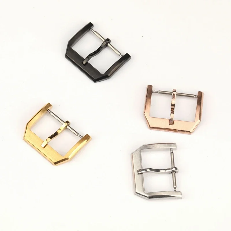 For IWC Solid Stainless Steel Needle Buckle 18mm Universal Waterproof High Quality Silver Black Watch Strap Accessories