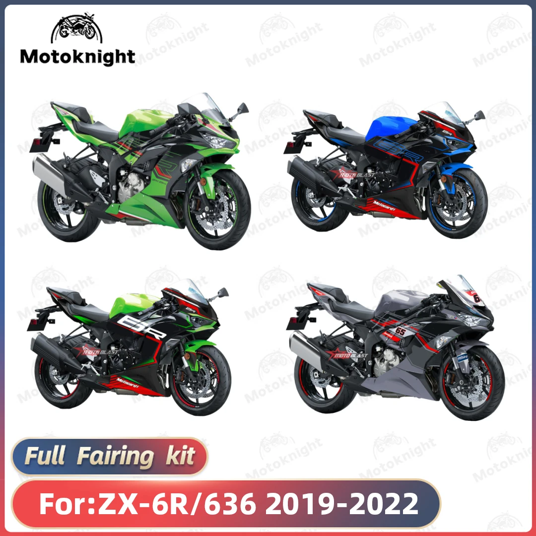 

New ABS Motorcycle full Fairing Kit Fit For KAWASAKI ZX-6R ZX6R 636 2019 2020 2021 2022 Custom Fairings Kits Bodywork Shell ZXMT