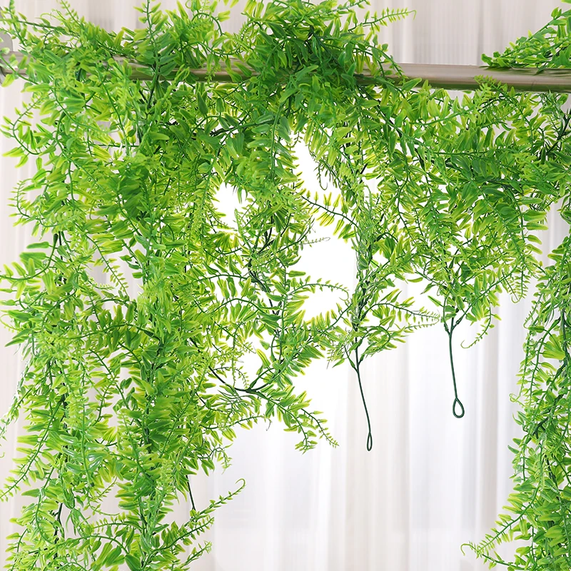 174CM Artificial Plant Green Hanging Fern Ivy Party Table Wedding Arch Arrangement Home Outdoor Garden Decoration DIY Garland