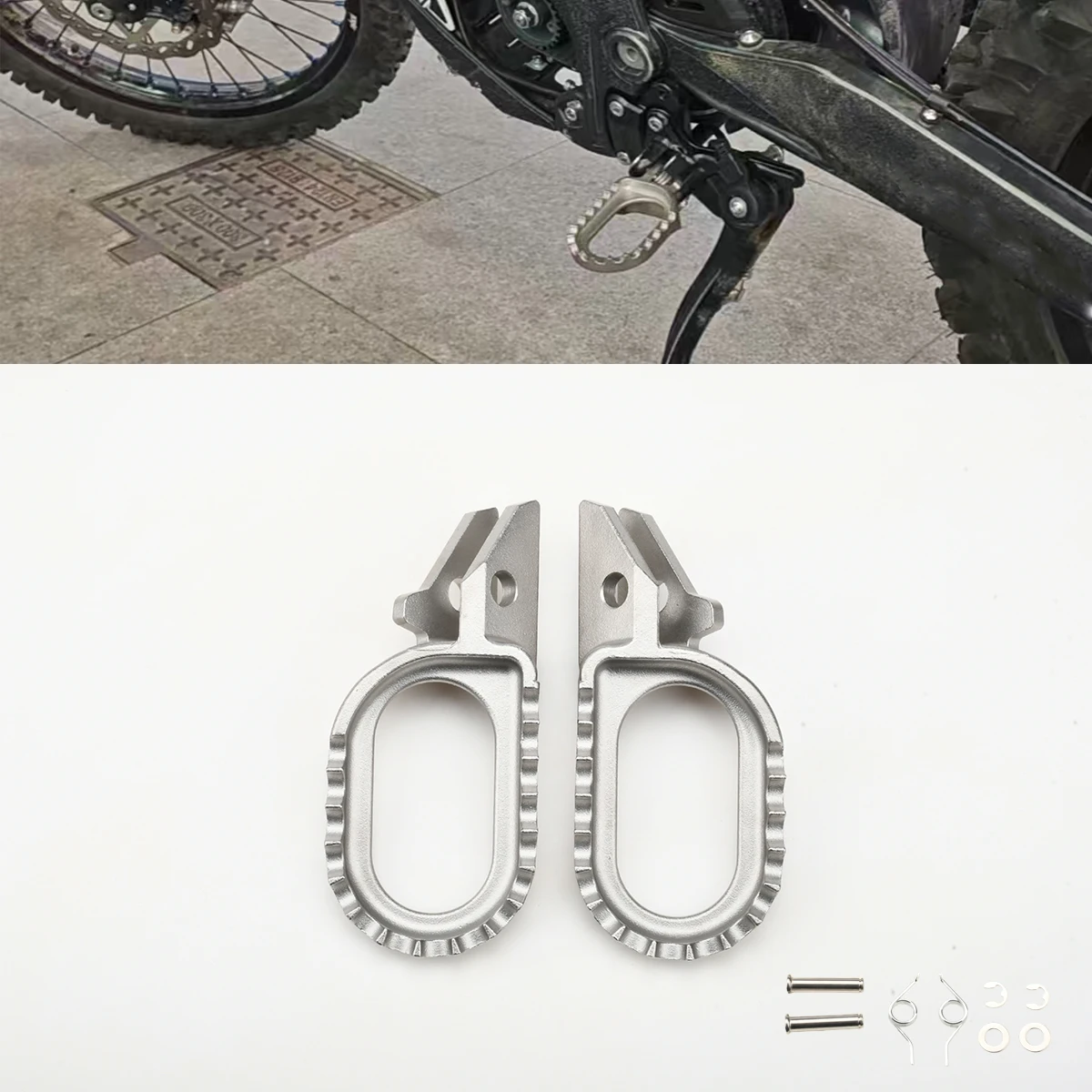 

Electric off-road Motorcycle Accessories Stainless Steel Footpeg Footpedal Footrest Foot Pegs For Sur-Ron SURRON Ultra Bee