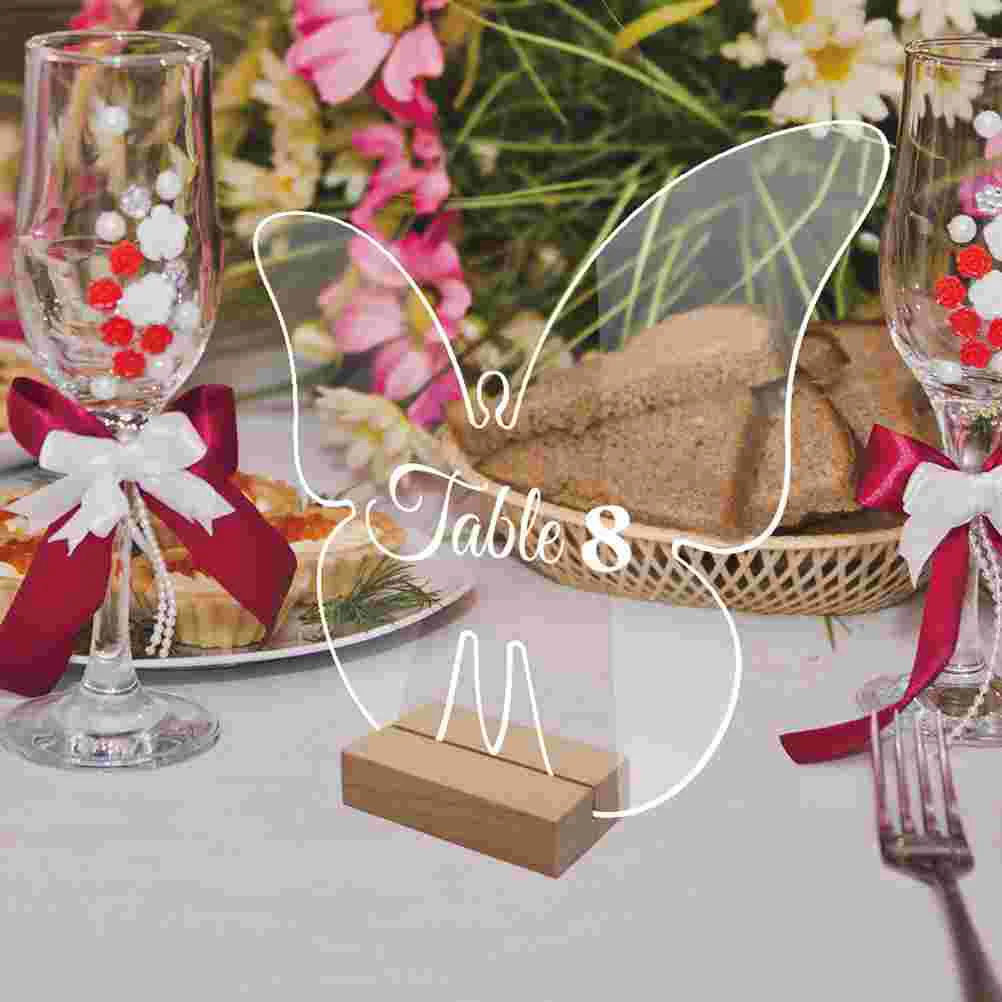 

10 Sets Butterfly Seat Card Reserved Signs for Wedding Delicate Table Desk Acrylic Place Cards Accessory Blank Ornaments