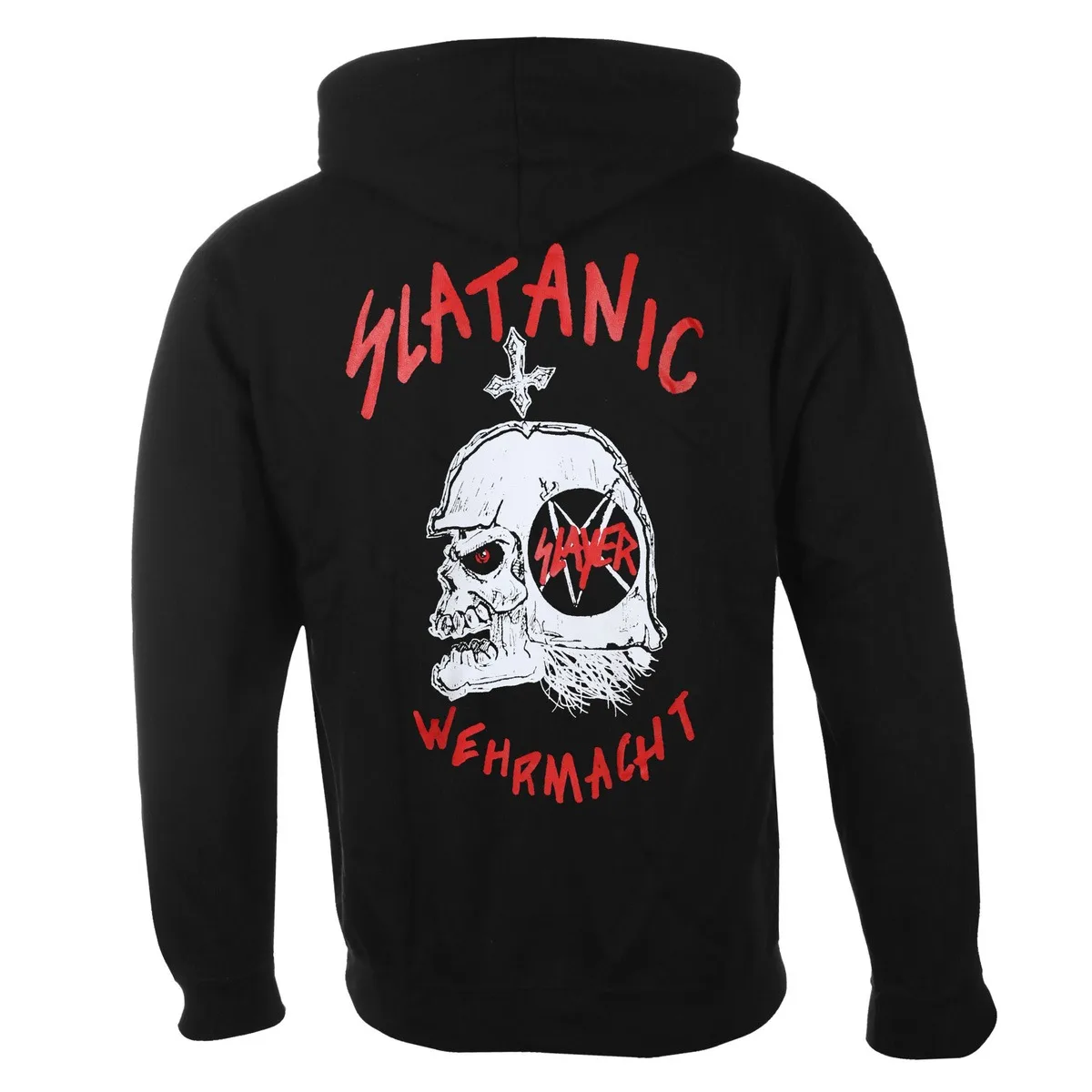 Slayer Wehrmacht Hoodie Mannen Vrouwen Lange Mouw Sweatshirt Retro Rock Band Trui Oversize Streetwear Y2k Tops Heren Hoodies