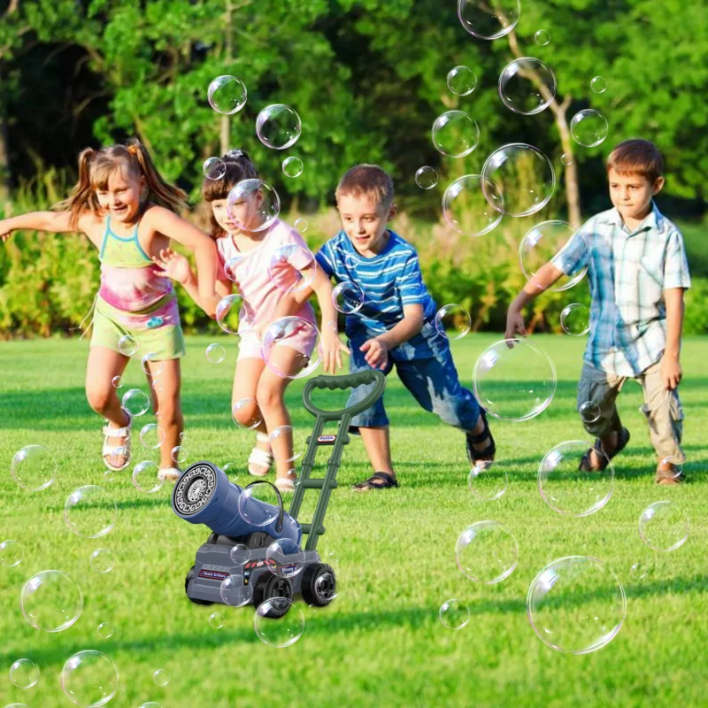 Máquina de burbujas eléctrica para niños, soplador creativo para exteriores, fabricante de burbujas, novedad