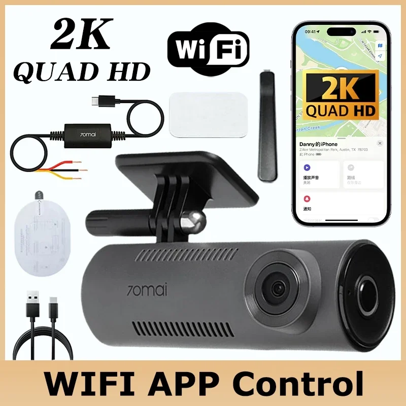 

70mai Cam M310 Full View Car DVR Camera 2K HD Car Driving Record 24H Parking Monitor WIFI & App Control