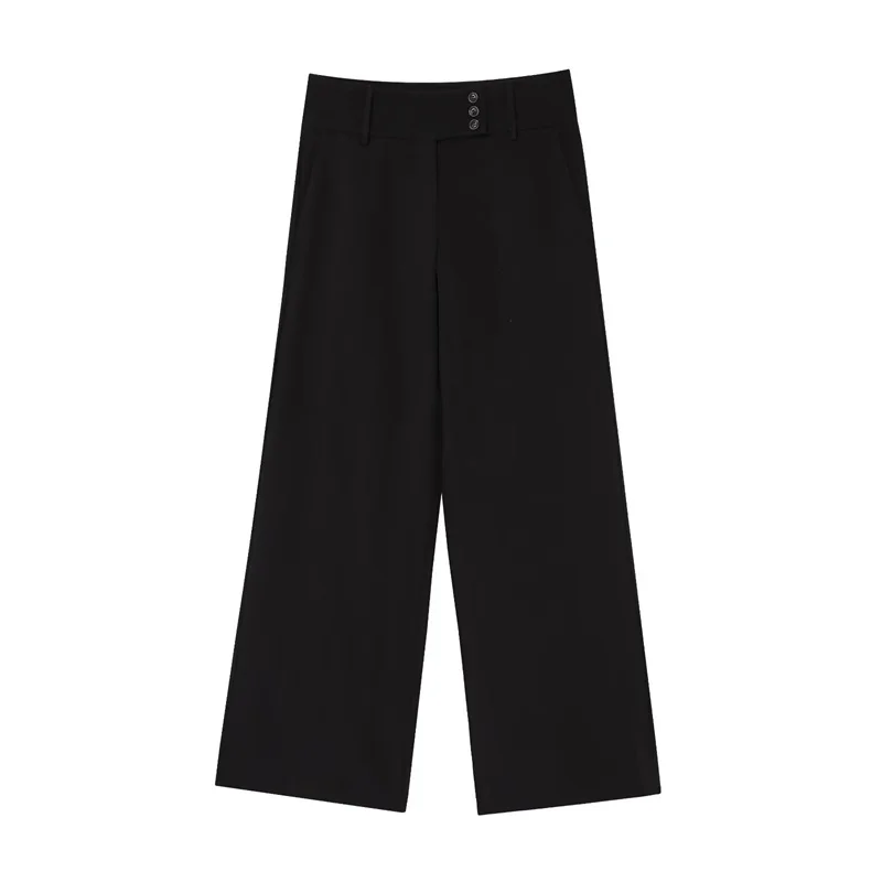 

Women's Trousers New Summer 2025 Black Straight Trousers Casual Fashion Commuting Versatile Premium Temperament Personality