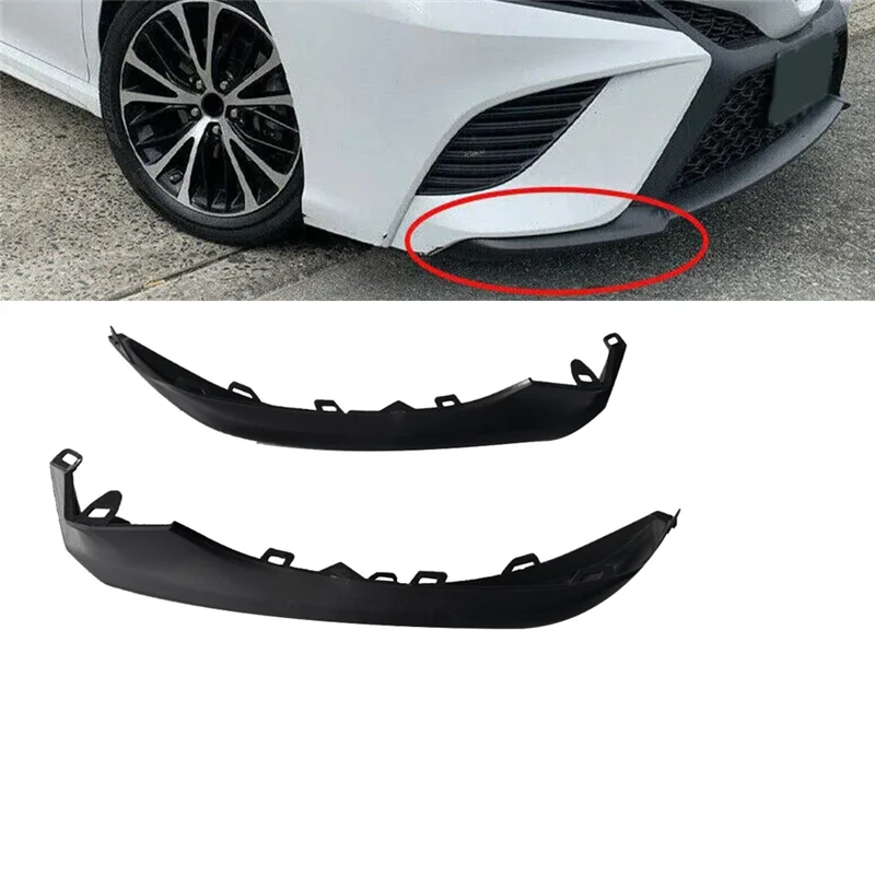 A93E-cubierta de moldura de rejilla de tira embellecedora inferior de parachoques delantero para Toyota Camry SE/XSE EAH 2018-2020