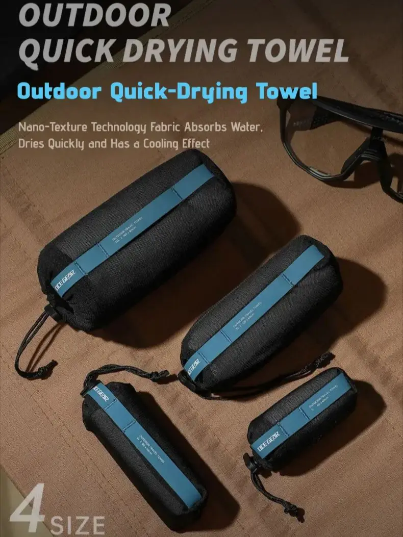 Microfiber Travel Towel Quick Dry Lightweight Compact Camping Hiking Gym Beach Towel Portable Absorbent Fast Drying Outdoor Gear