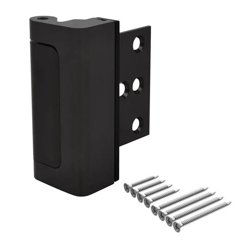 

Door Reinforcement Lock Stop Childproof Construction 3 Inch Stop Childproof Black-AEF7