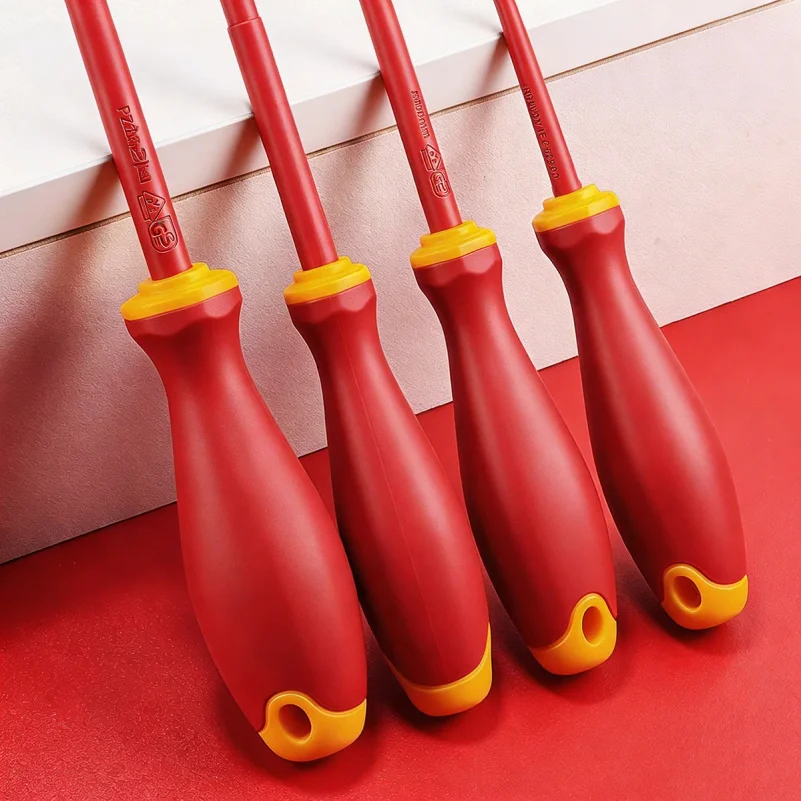 Insulated Screwdriver Slotted Cross Screwdrivers Phillips Flat Driver Electrician's Professional Maintenance Tools Hand Tool
