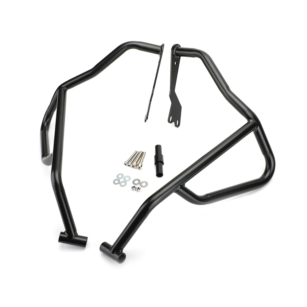 Customizable Colors-Black Motorcycle  Upper Lower Engine Guard Crash Bar Protection for Honda CB500X 19-20Crash Bar Grand bar