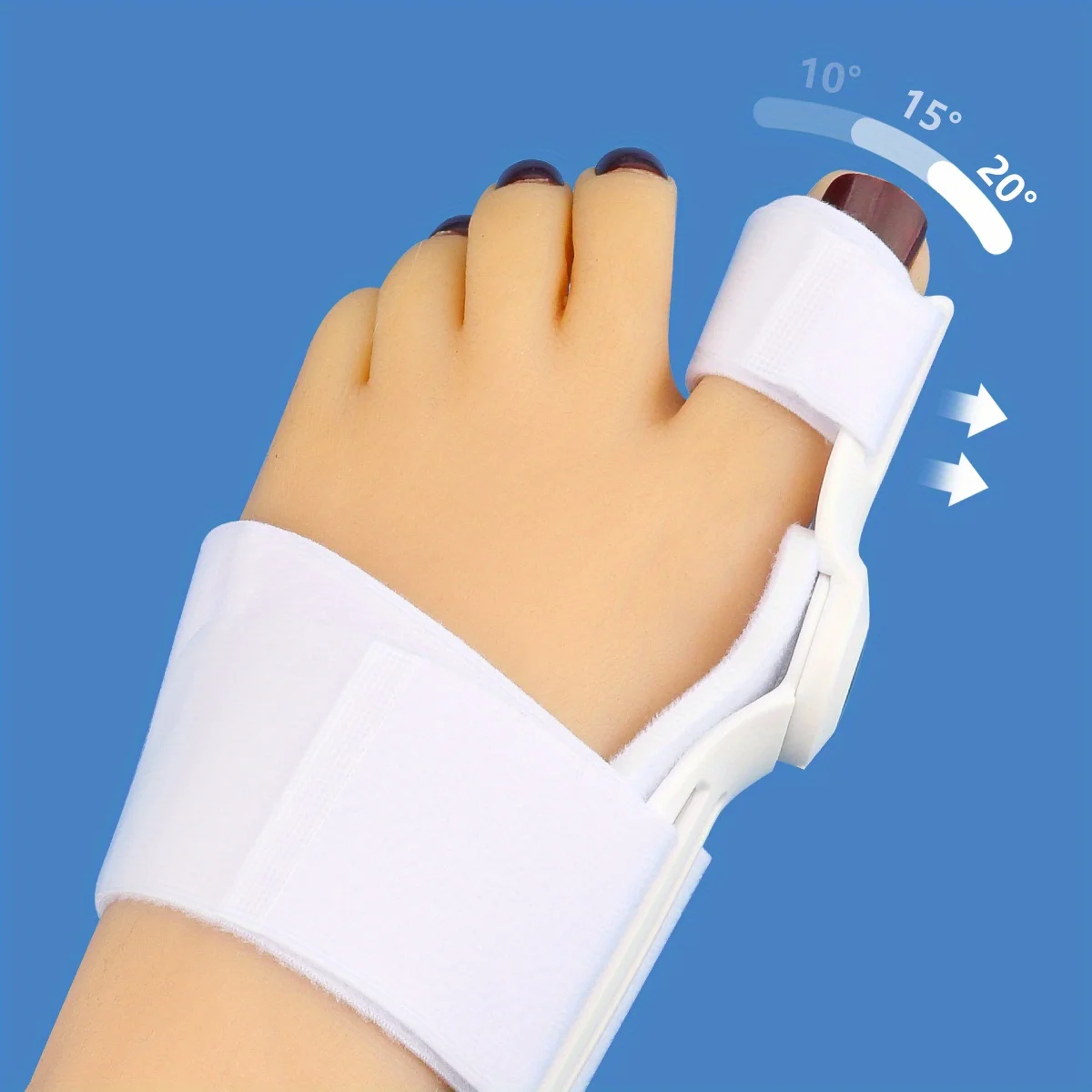 Big Toe Hallux Valgus Orthosis Day and Night Style Shoes for Men and Women with Overlapping Toes Big Toe Eversion Orthosis