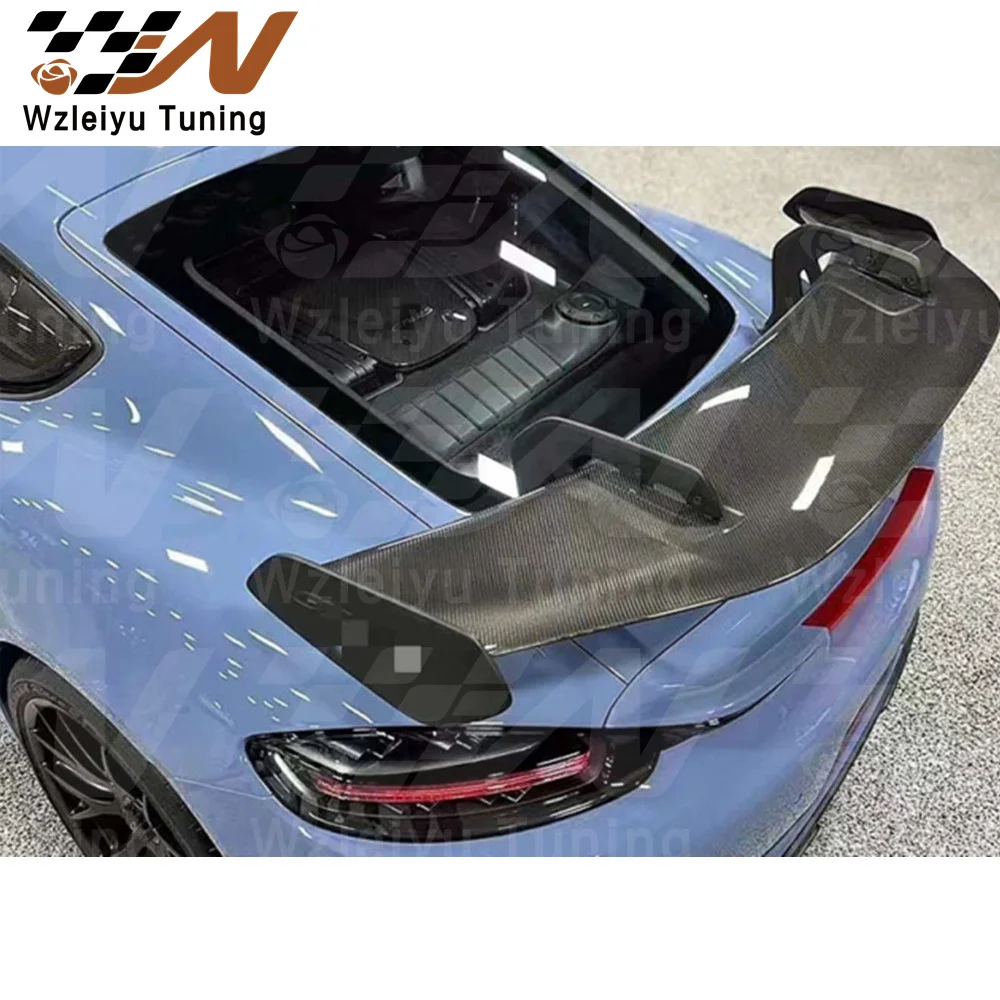 

GT-4RS Style Carbon Fiber Rear Trunk Spoiler Wing Fit For Porsche 981 718 Cayman Boxster High Quality Fitment